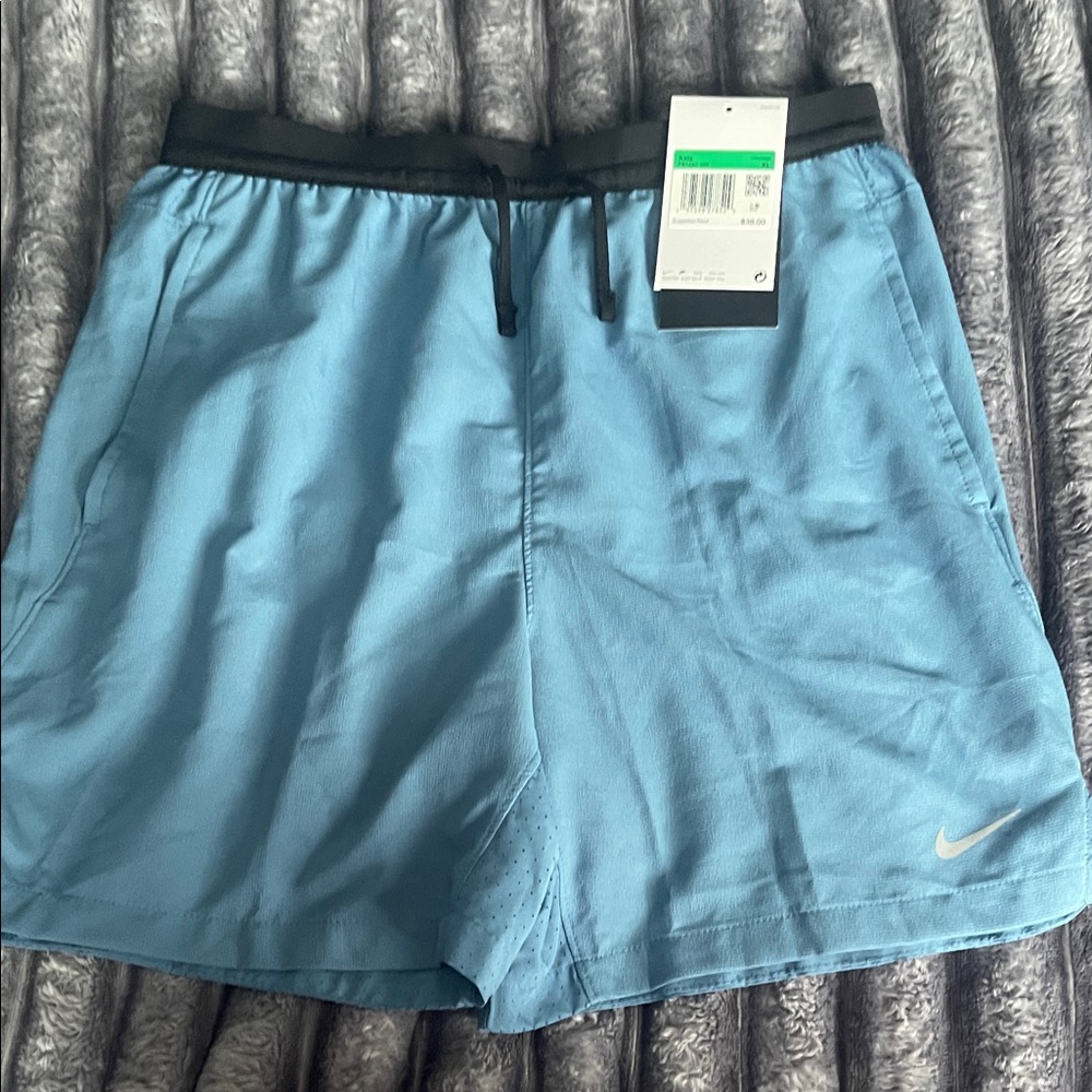 Nike Men's Light Blue Athletic Shorts